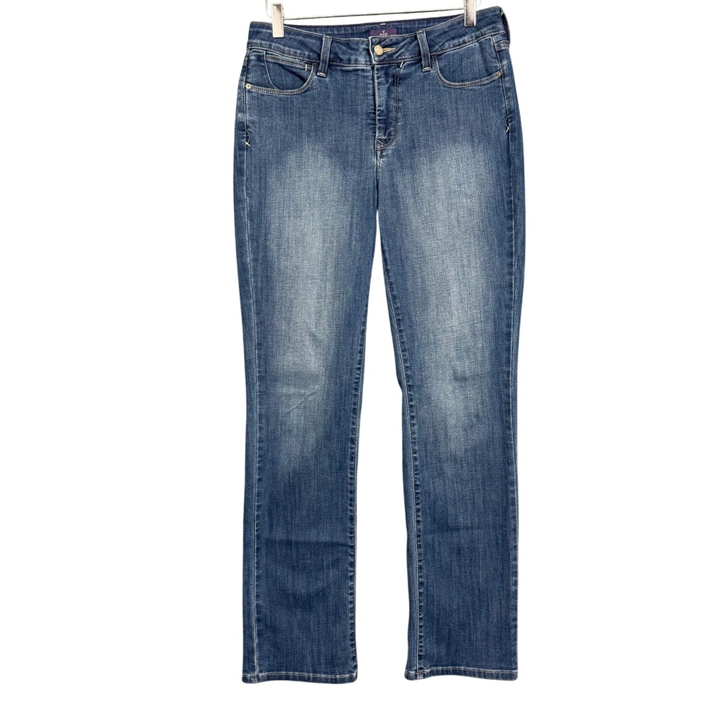 NYDJ Jeans Womens 10 Blue Straight Medium Wash Slimming Lift Tuck Denim 32x32